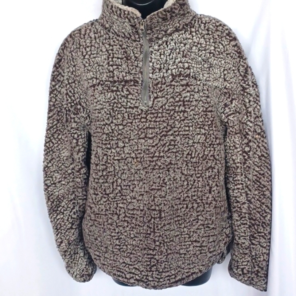 Thread and supply Sherpa quarter zip, Oversized, 20" Ptp